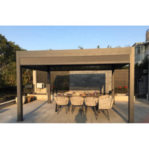 Most Popular Aluminum Bioclimatic Gazebo Patio Covers Shade Structure Gazebo Covers Sunshade Louvered Roof Gazebo With Louvre