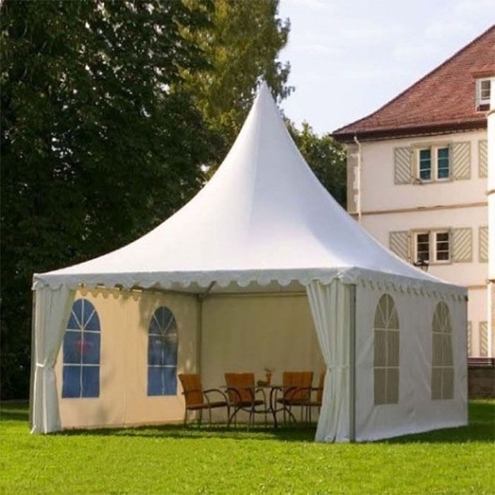 Luxury marquee party 4X4 5X5 8X8 10X10 Outdoor Canvas Hexagon gazebo Pagoda Tent with waterproof canopy