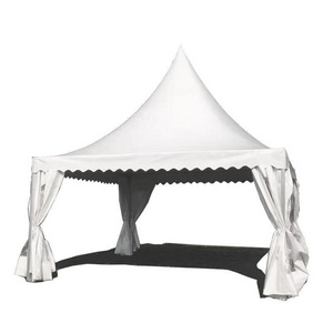 Luxury marquee party 4X4 5X5 8X8 10X10 Outdoor Canvas Hexagon gazebo Pagoda Tent with waterproof canopy