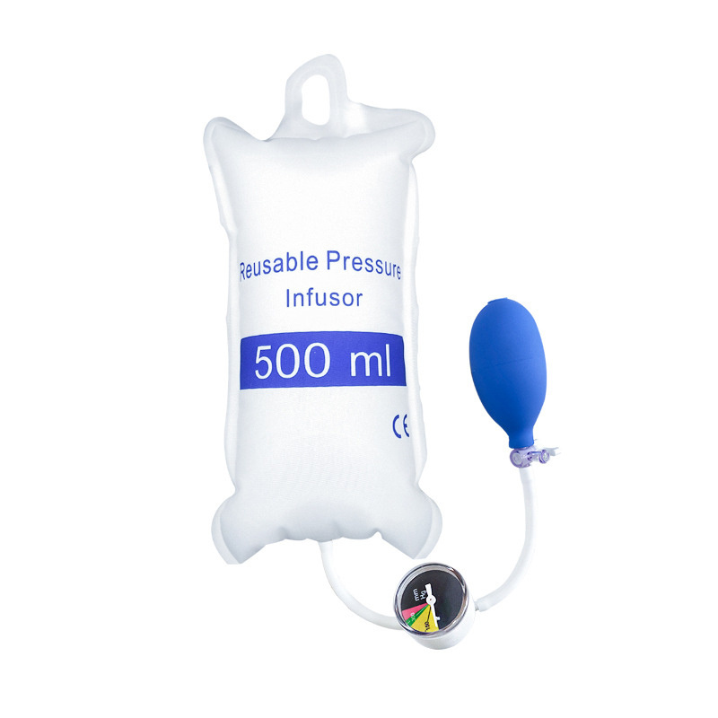 skyhope saline pressure infusion bag with pump piston gauge infusion and transfusion