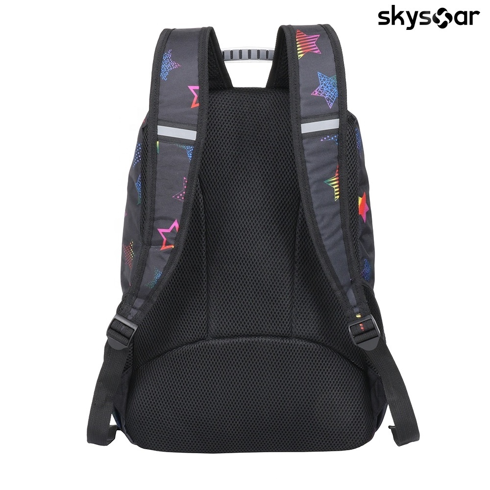 Lightweight Durable Black School Backpack For Girls With Shining Sequin Casual Travel Backpack