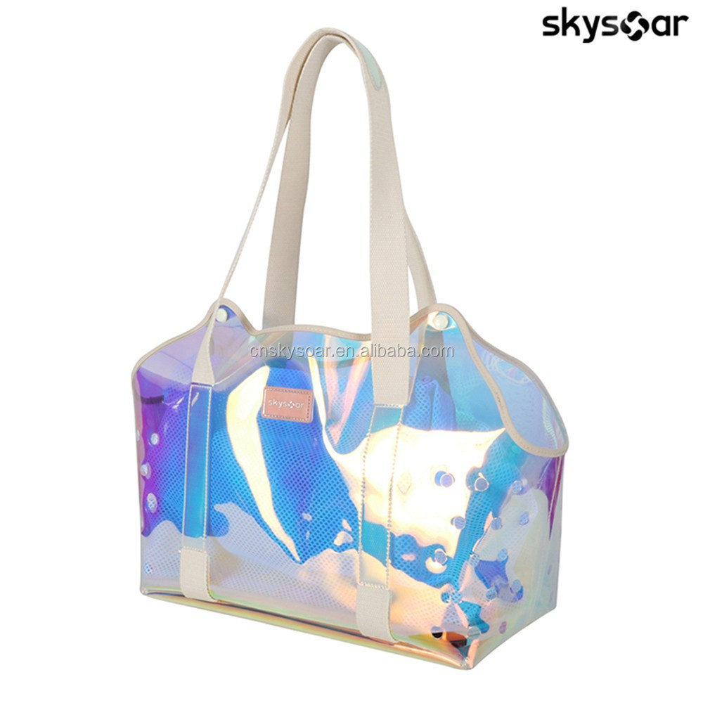 OEM Supplier Fashion Small Cats Dogs Puppies Outdoor Travel Walking Hiking Mesh Laser Pet Purse Tote Carrier Bag