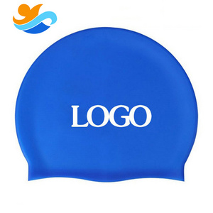 Custom Acceptable logo printing  waterproof swimming cap for adult and kids Silicone Swimming Caps