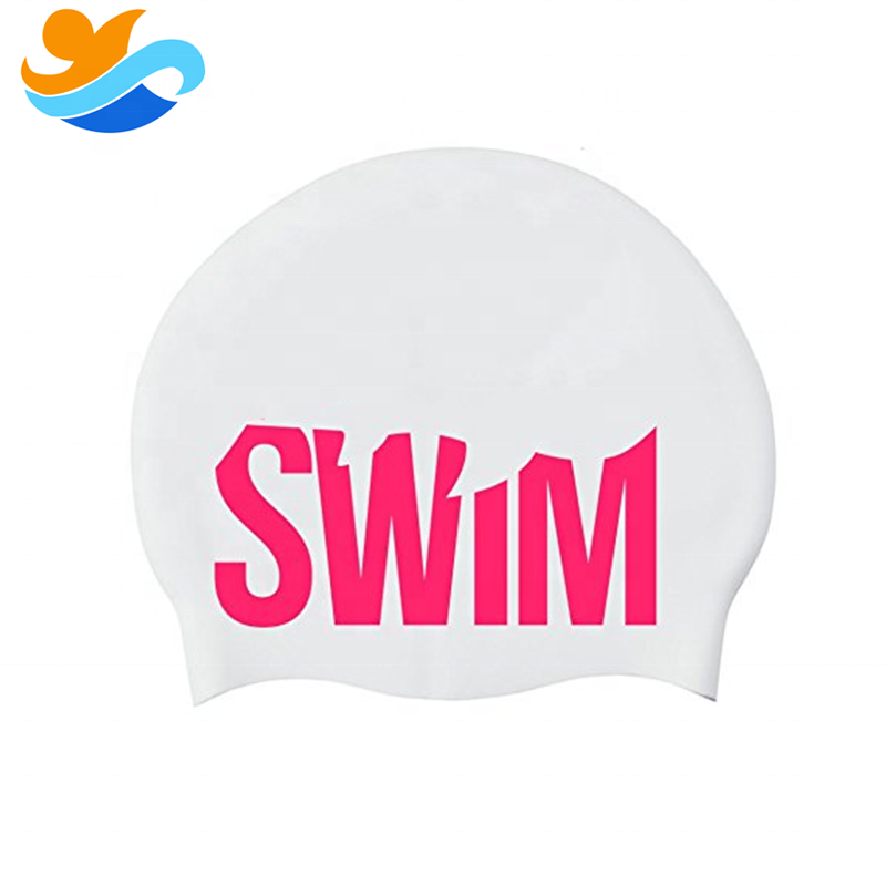 High Quality Professional Seamless 3D Swim Caps Custom Logo Silicone Dome Swimming Cap For Triathlon