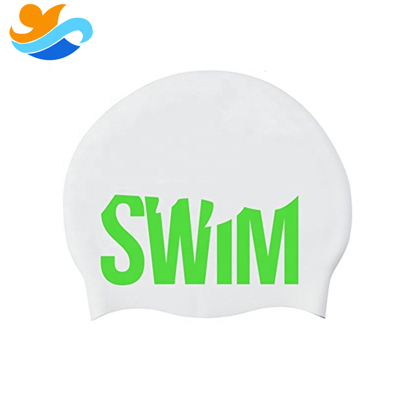 High Quality Professional Seamless 3D Swim Caps Custom Logo Silicone Dome Swimming Cap For Triathlon