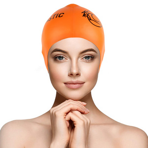 Eco-friendly Silicon Bathing Caps Adults Kids Customized Logo Swimming Hat Silicone Latex Free Flat Swim Cap