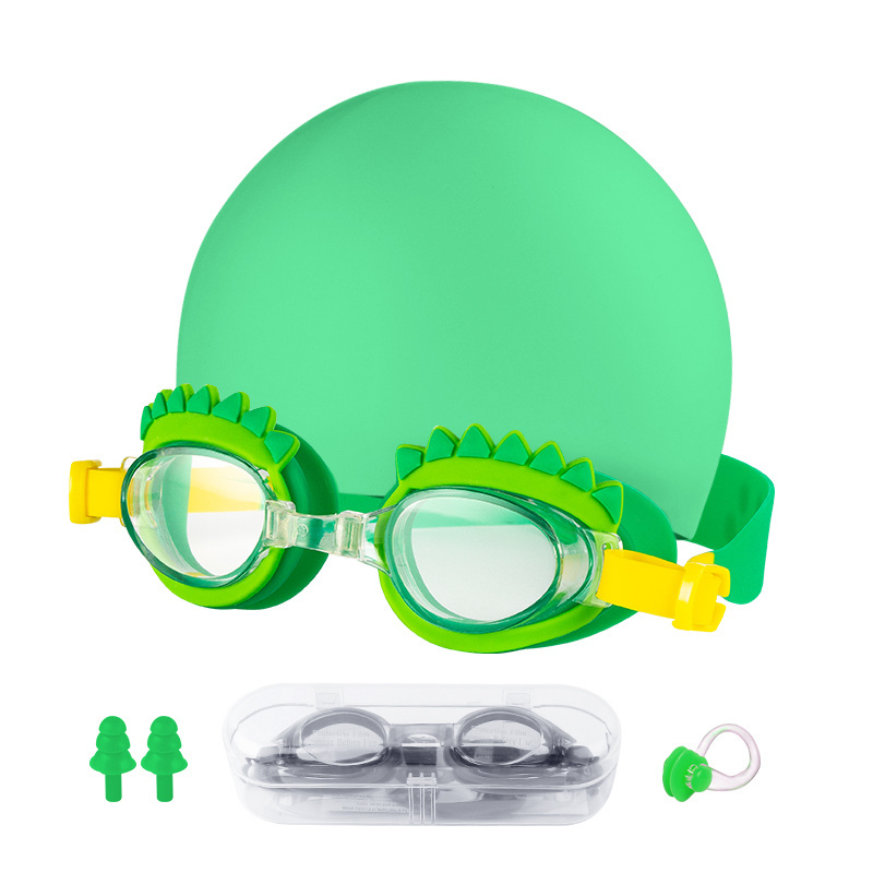 Kids Goggles Swimming Cute Duck Swimming Glasses Cartoon Funny Silicone Swim Goggles