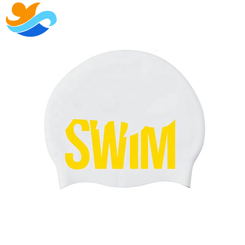 High Quality Professional Seamless 3D Swim Caps Custom Logo Silicone Dome Swimming Cap For Triathlon