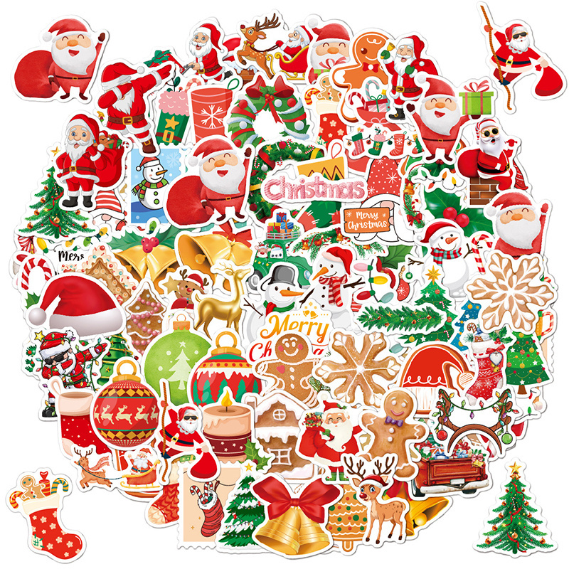 Stock Fast Shipment Merry Christmas Window Stickers for decoration