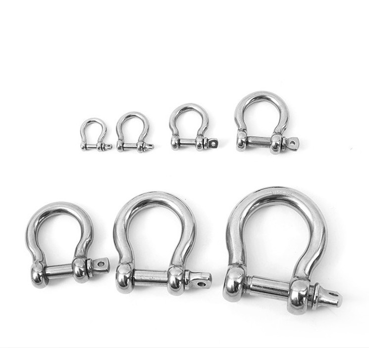 Low price Supply Marine Crane Lifting Hdg Bolt Type Chain D Shape Stainless Steel Shackle