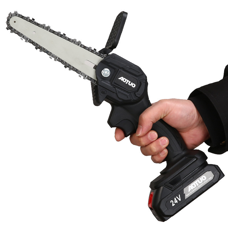 Small hand-held pruning Chain Saw electric Mini Chainsaw garden gardening electric Cordless Chainsaw