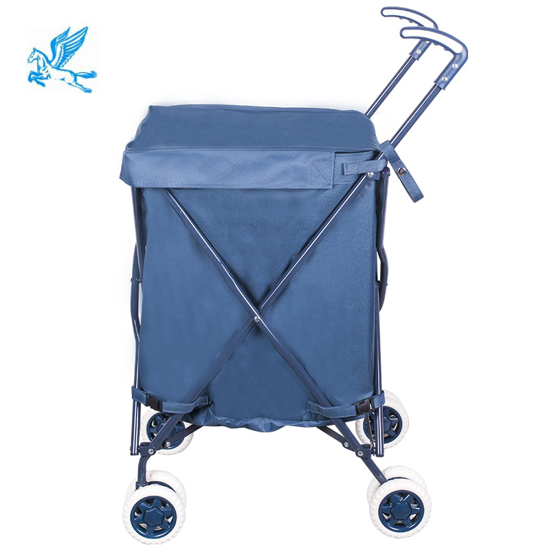 Tianma Garden Utility Kids Wagon Foldable with Cover Rolling Cart trolley Cart Shopping Folding Wagon