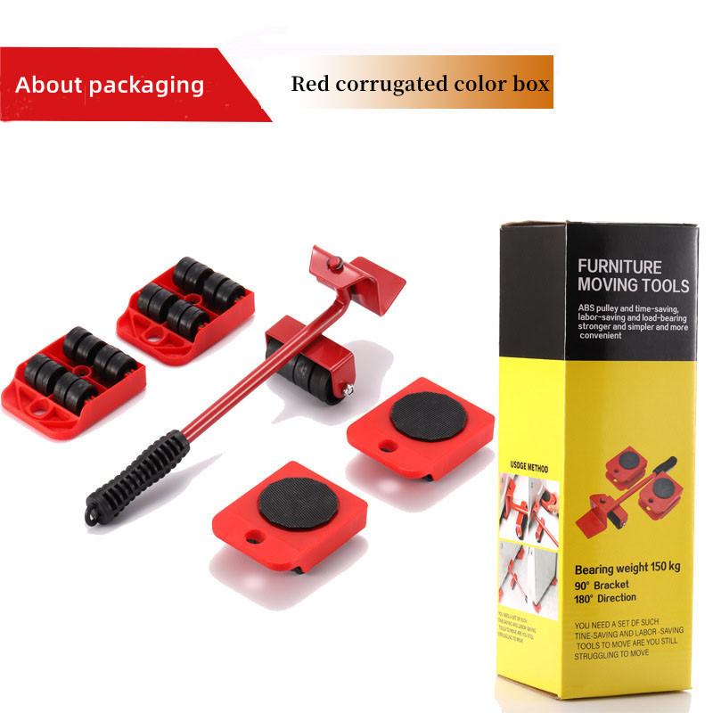 Heavy Furniture Appliance Moving Lifting System 5 Packs Mover Tool Set Appliances Mover Tool