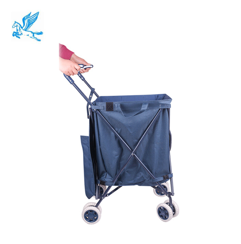 Tianma Garden Utility Kids Wagon Foldable with Cover Rolling Cart trolley Cart Shopping Folding Wagon