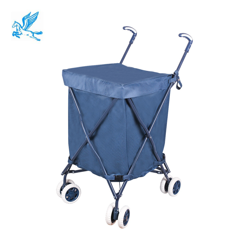 Tianma Garden Utility Kids Wagon Foldable with Cover Rolling Cart trolley Cart Shopping Folding Wagon