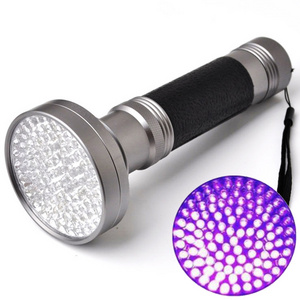 365nm/395nm UV Flashlight 100LED UV LED Torch Lamp Portable Ultraviolet Detection Money Pet Dog Cat Urine Inspection Torch