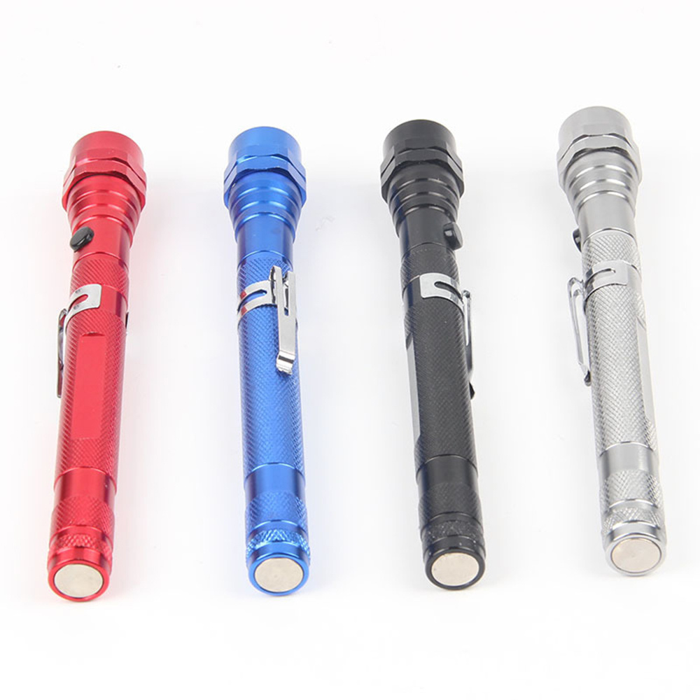 360 Degree Flexible LED Flashlight Magnetized Head Telescopic 3 LED Torch Flashlight