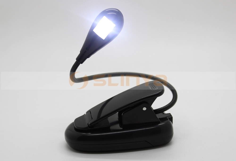 Factory Wholesale Gooseneck Arm Rechargeable Clip 1 Led Reading Light