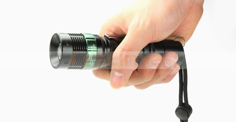 High Power Rechargeable LED Flashlight Snap ON