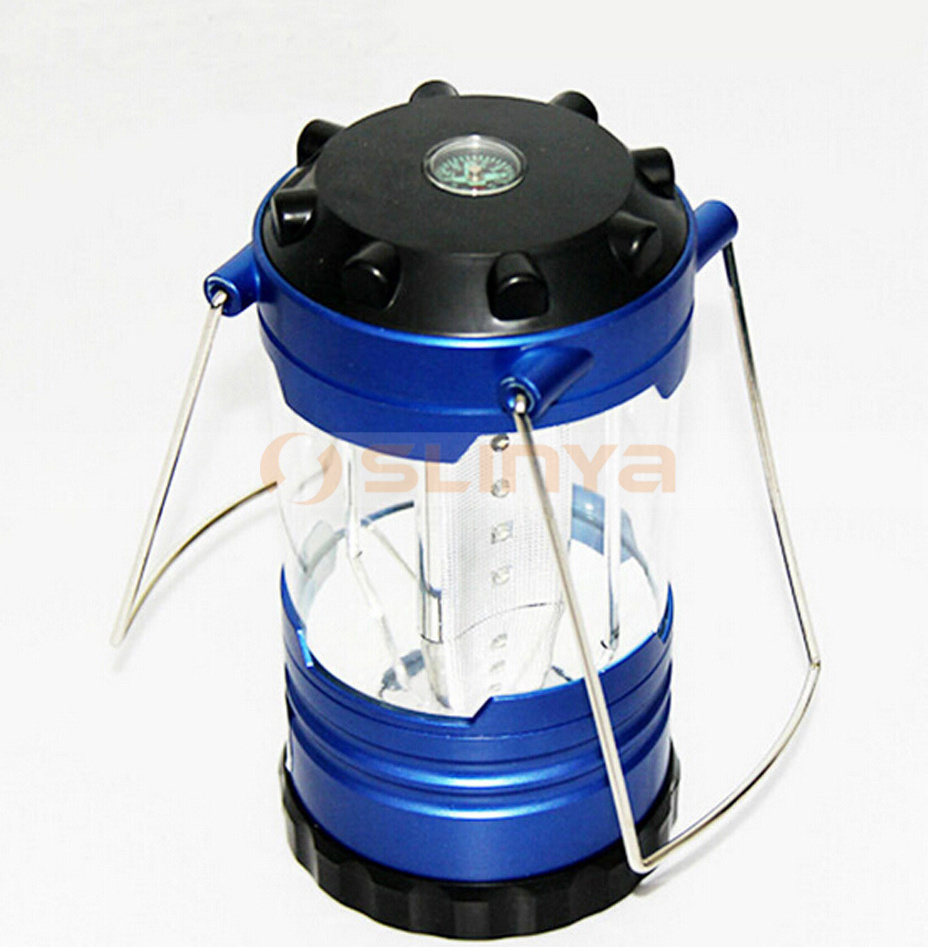 3 AA Dry Battery Power Hanging Camping Tent Foldable Light