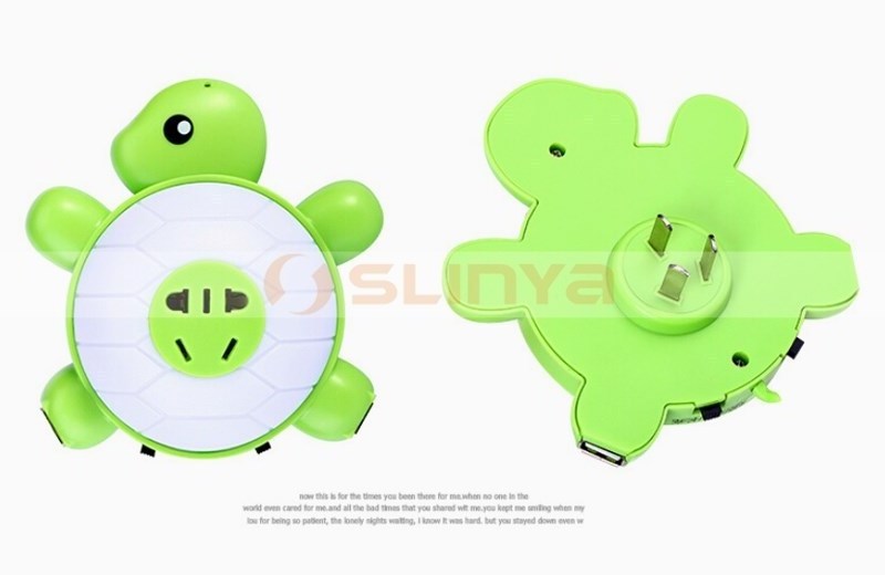 Turtle USB Night Mobile Charger Small LED Light