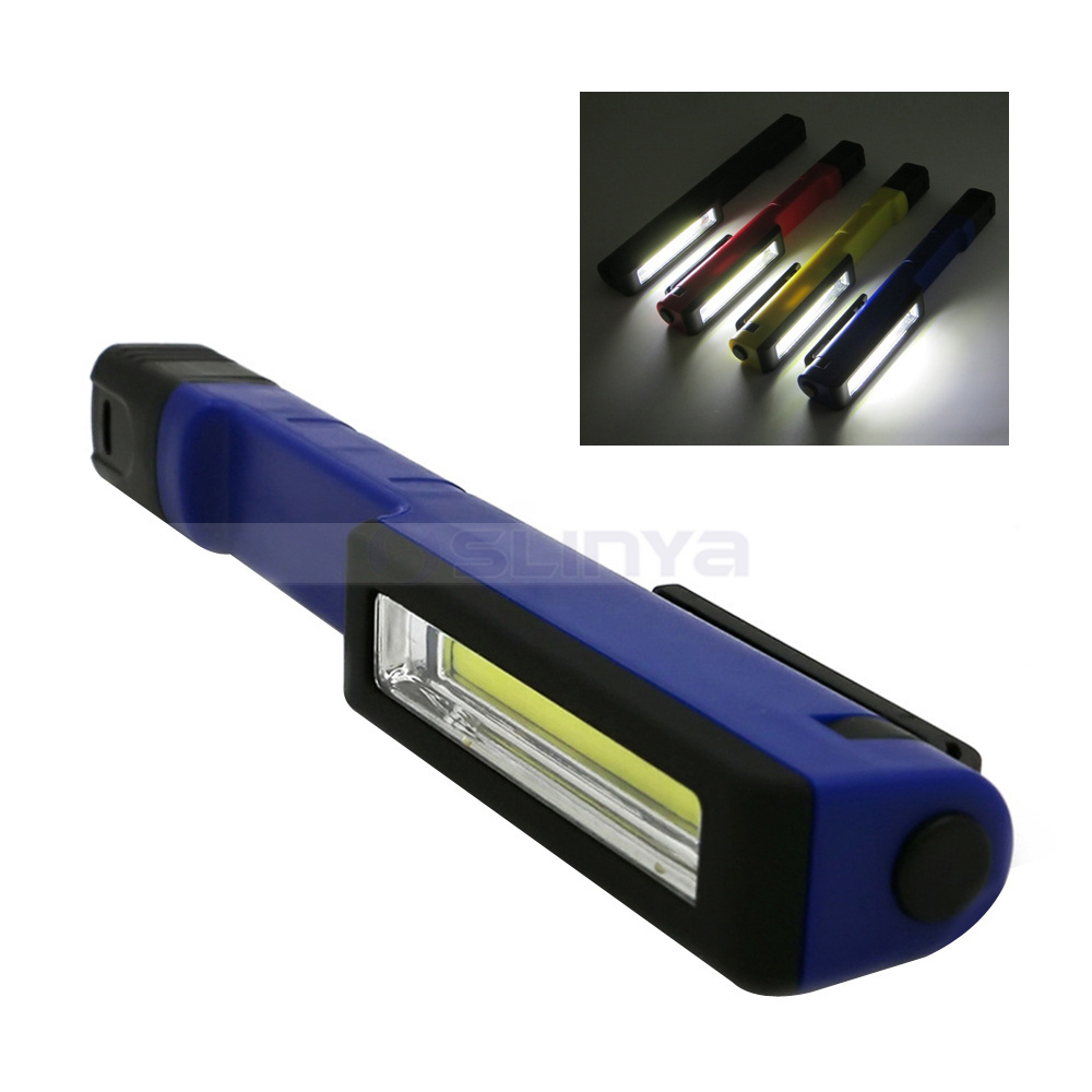 ABS Material 1.5W 160Lumens Pen Shape Pocket Clip COB Work Light