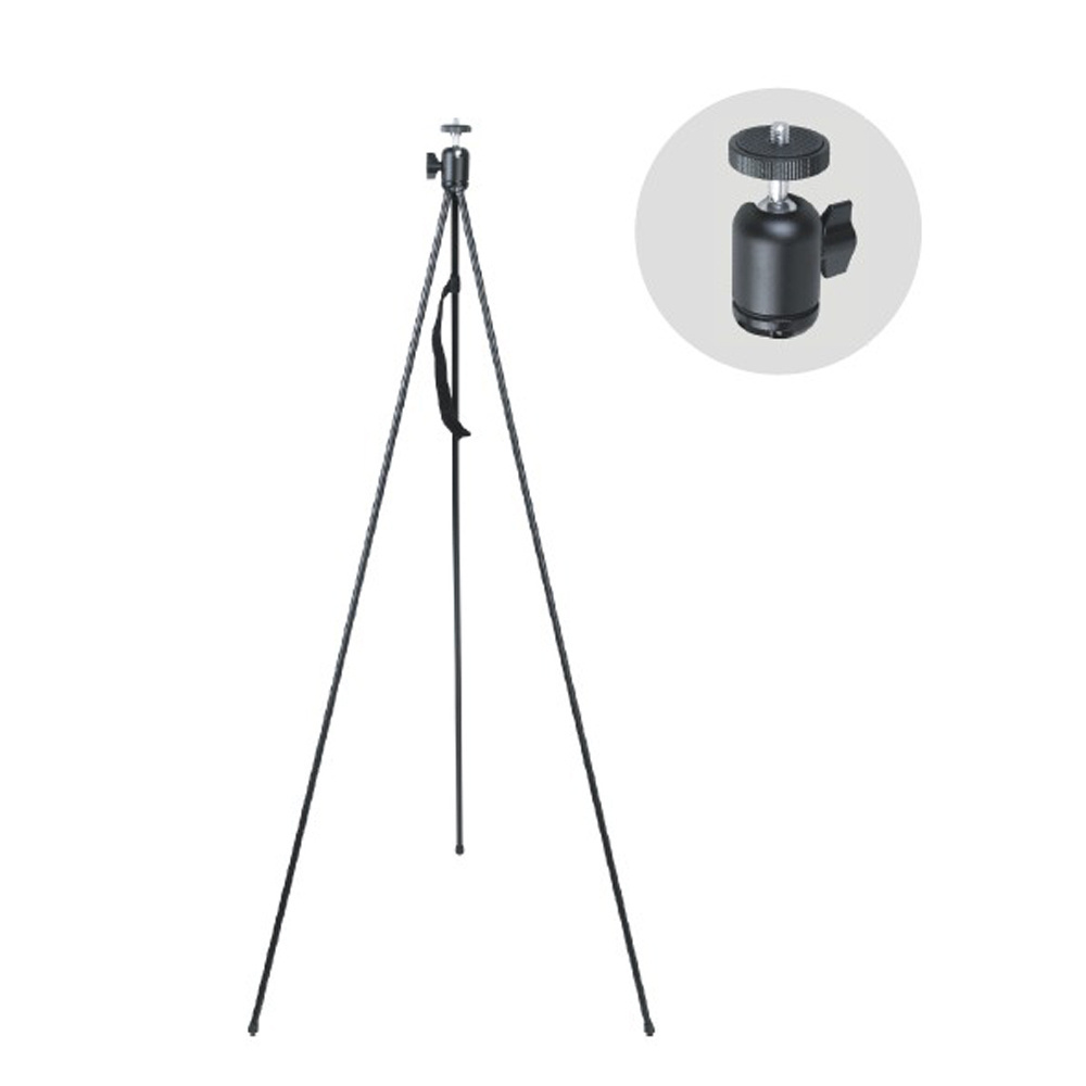 The Folding Tripod with Ball head mount for shots at any angle