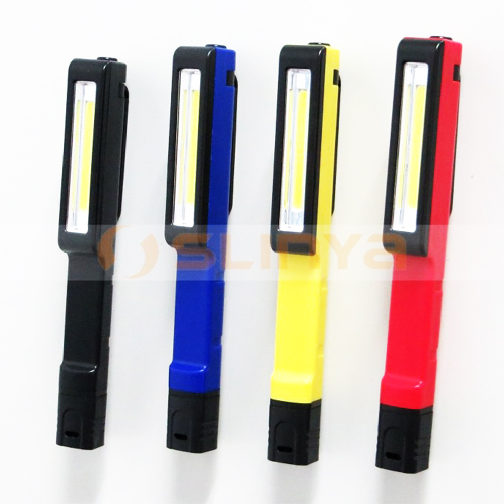 Portable Magnetic LED Torch Lamp Hand Held Dimmable COB LED Slim Work Light for Auto Car Repair