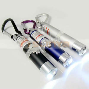 Mini 3 in 1 Laser Pointer with Mini Keychain Light Hook UV Pen Light 1nW Laser Pen