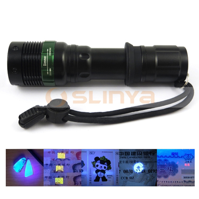 High Power Rechargeable LED Flashlight Snap ON