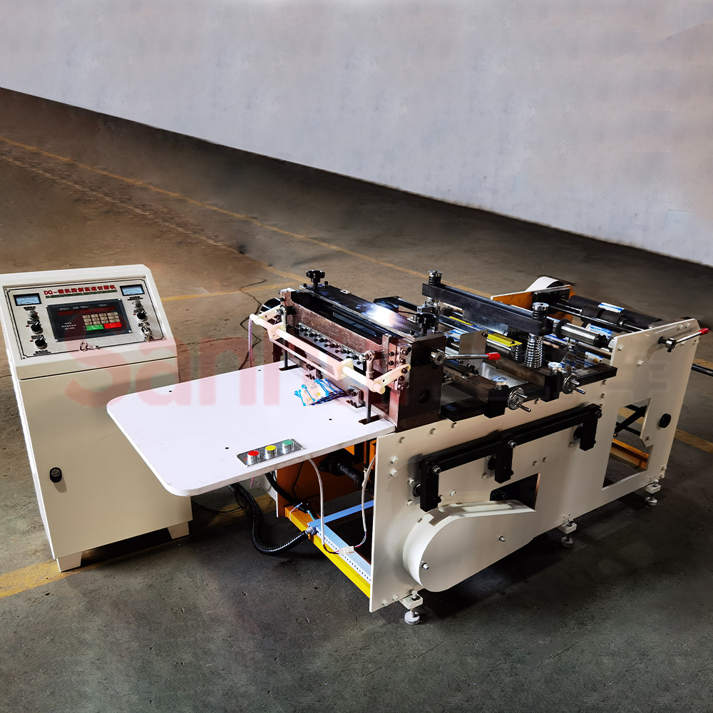 automatic 500 times/min Label Roll Cutting Machine Vinyl Film Cutter Machine Film Roll To Sheet Cutter