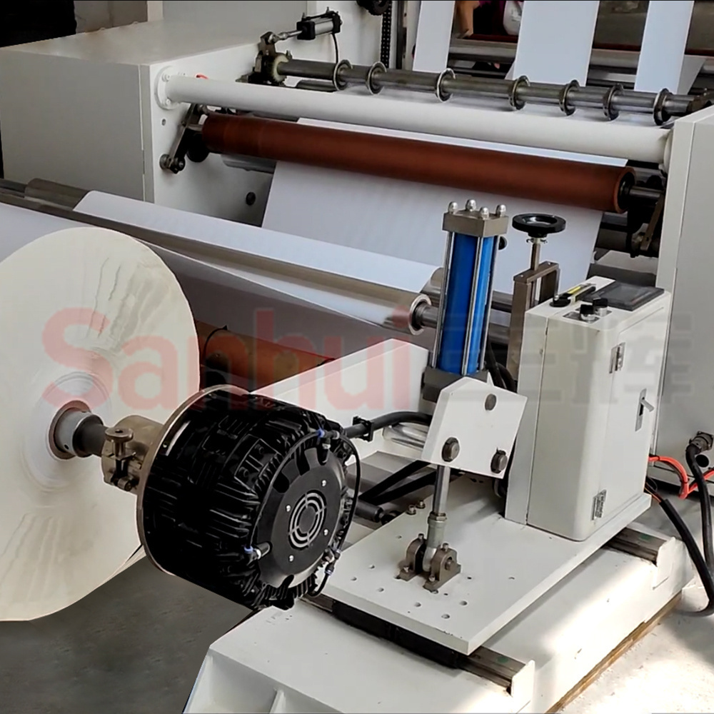 automatic jumbo Filter Paper Roll Slitting Machine Paper Cutting Machine For Cigarette Filter Manufacturer