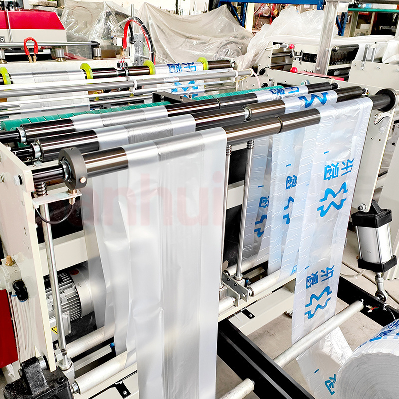 Polythene used plastic shopping fruit nylon bag making machine automatic PE biodegradable T-shirt carry bag making machine