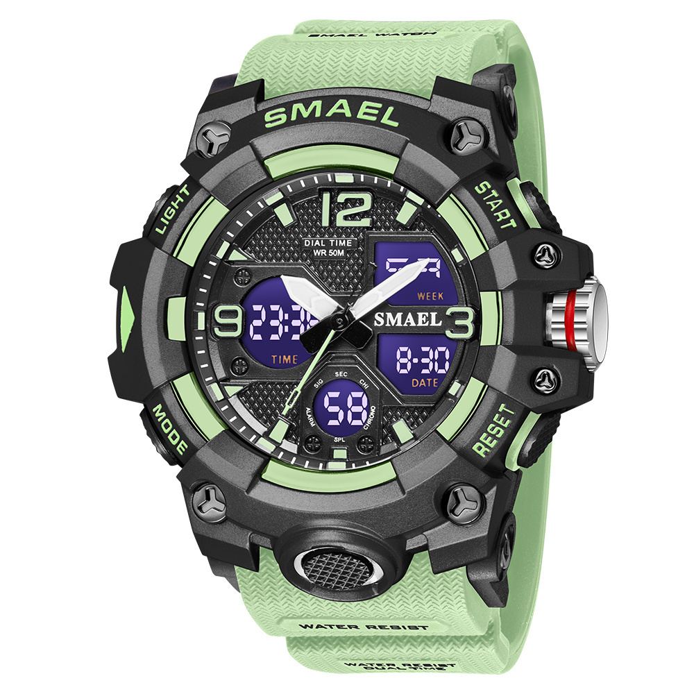 SMAEL Factory Direct Sales Men Woman Sport Watch Digital Plastic Watch 8008