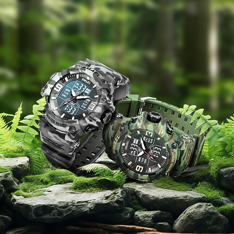 new arrival SMAEL 8049MC electronic watches camouflage watch relojes de hombre sports watch