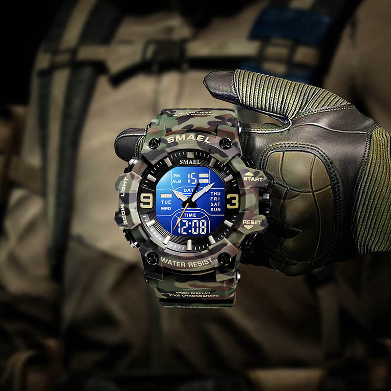 new arrival SMAEL 8049MC electronic watches camouflage watch relojes de hombre sports watch