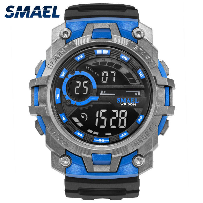 SMAEL 1701 hand watch man plastic strap quart electronic movement sport style men wrist watch