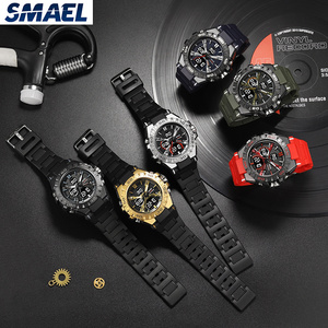 Student Men's Big Dial Sports Watch 2022 Hot Sale New Spot Factory Outlet reloj deportivo digital watch guangzhou SMAEL 8071