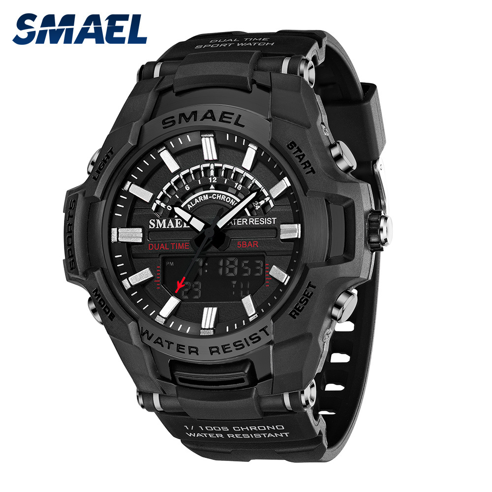 Mens watches with low price 8028 SMAEL watch waterproof analog digital lighter watch men