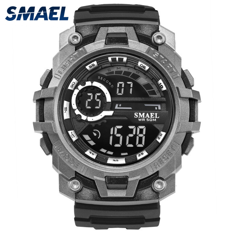 SMAEL 1701 hand watch man plastic strap quart electronic movement sport style men wrist watch