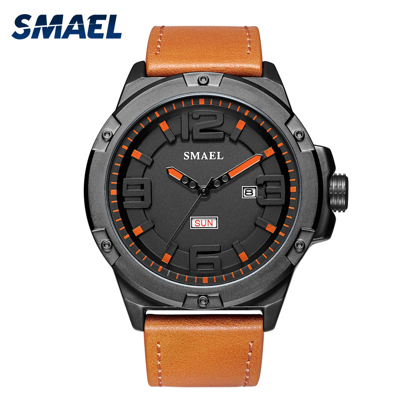 SMAEL  1313 Stainless Steel Back Alloy Luxury Smart Digital Watches Mens