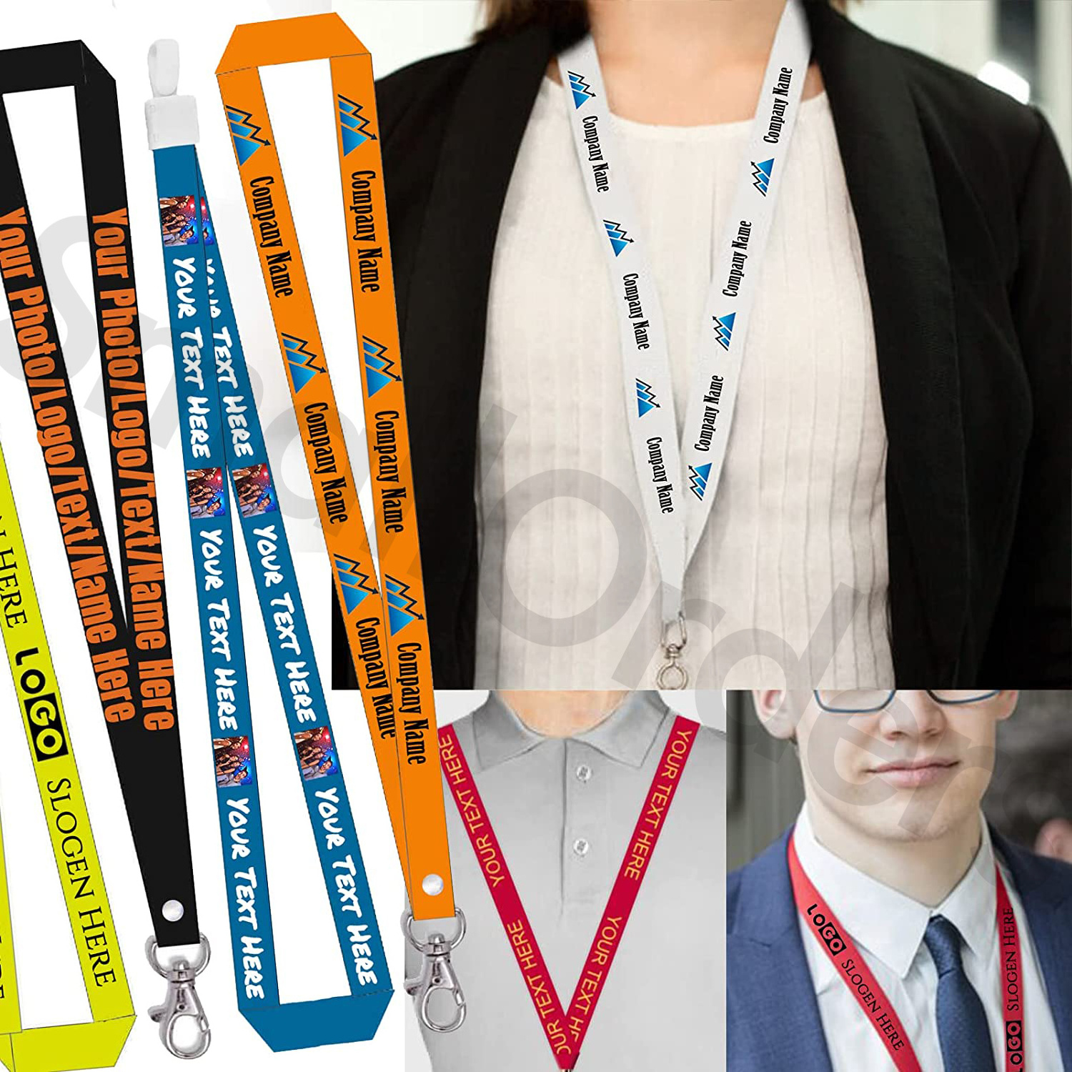 Promotional Customized Cartoon Anime Sublimation Print Polyester Lanyards id Card Holder Nylon Lanyard With Logo Custom