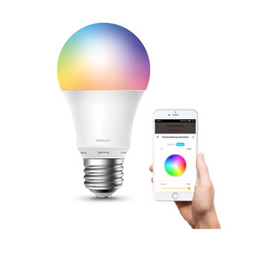 Factory wholesale b22 e27 e26 9w rgbcw colour  zigbee google alexa tuya wifi smart light bulb smart bulbe