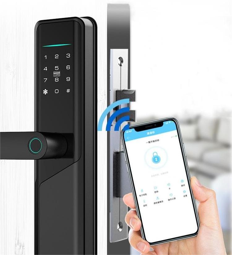 Automatic Security Biometric Fingerprint Handle Interior Intelligent water proof smart lock Keyless Smart Door Lock