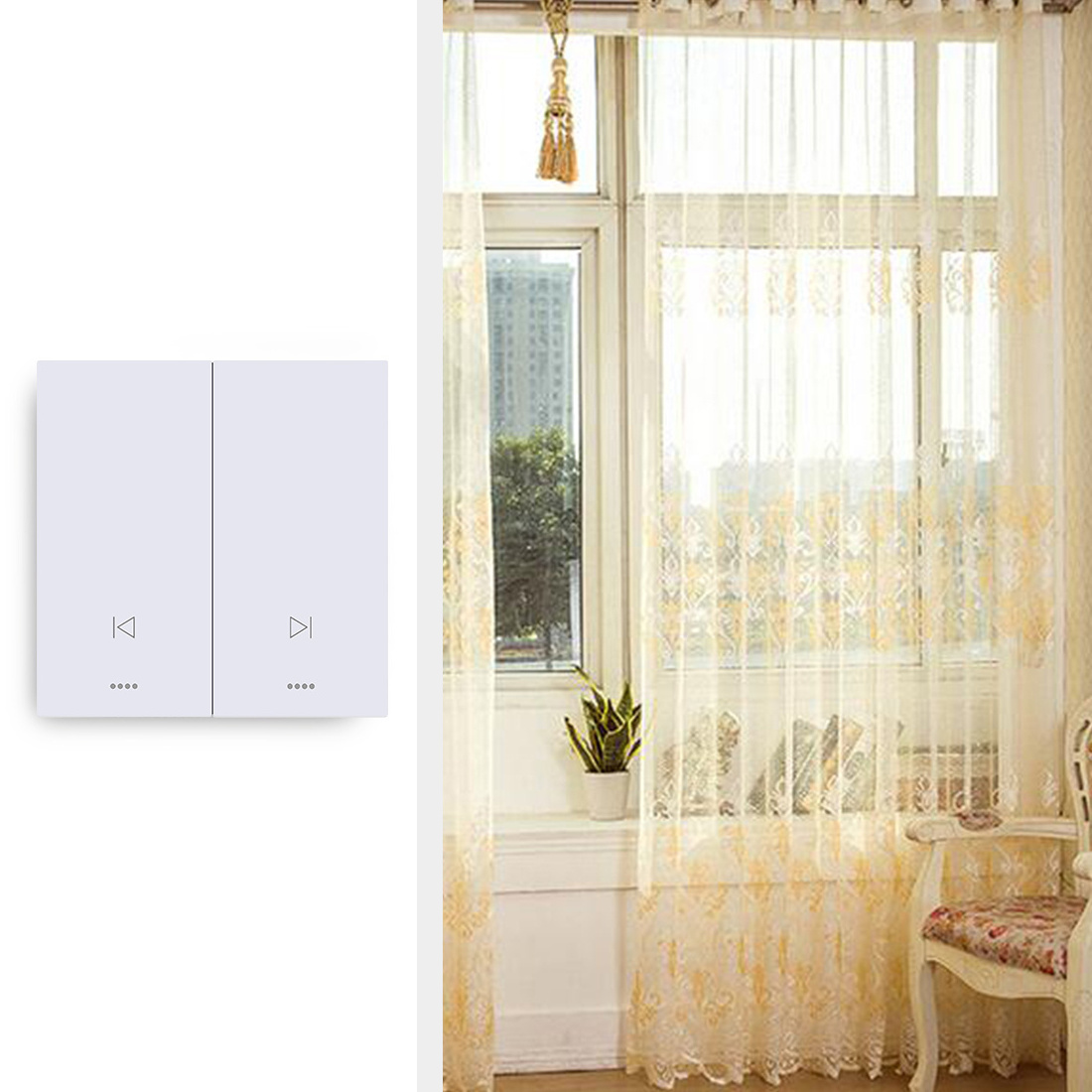 Best Smart House Alexa Wireless Remote Switch WiFi Smart Touch Wall Light Switch with Smart Life Tuya App Alexa and Google Home