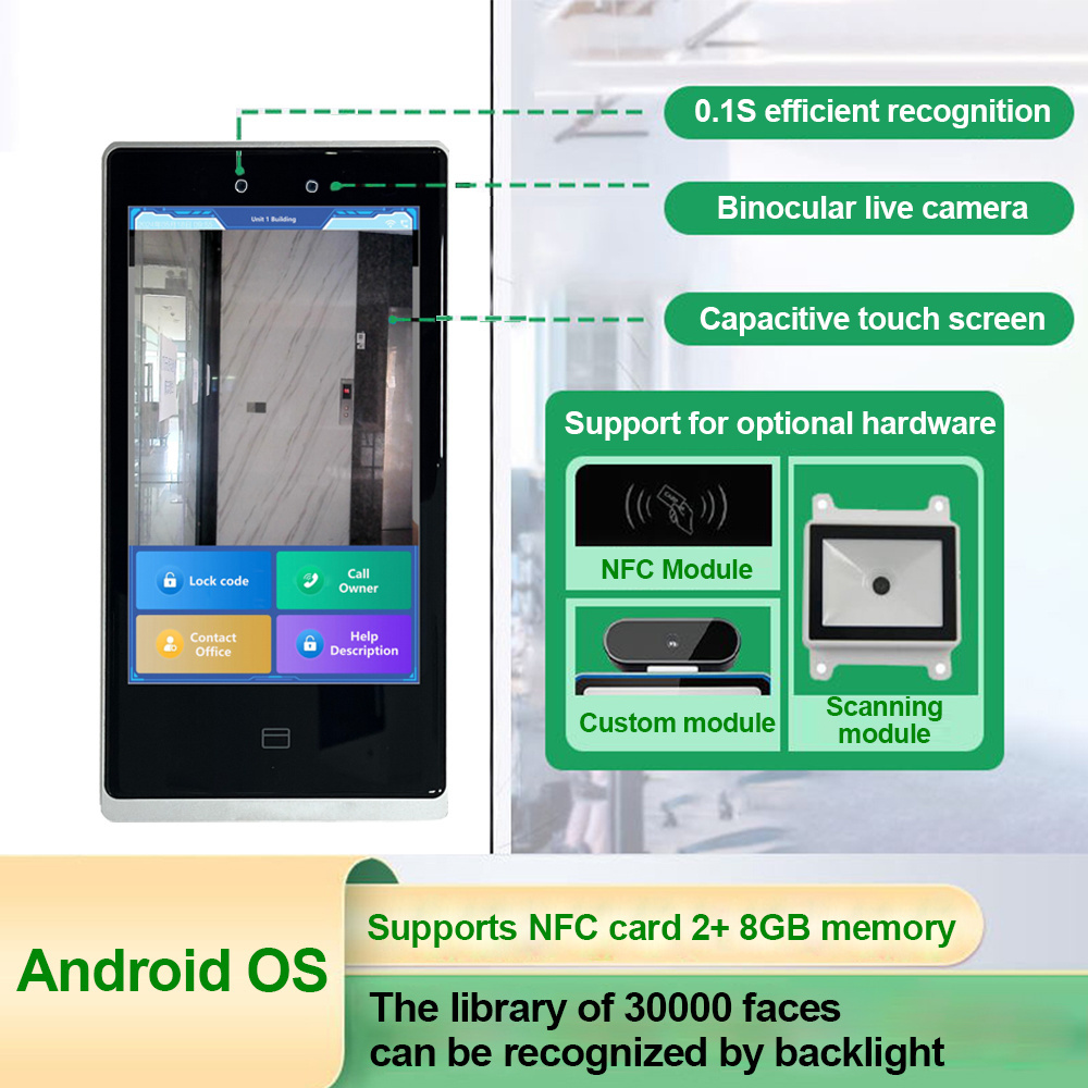 Door Entry Access Control System Oem Biometric Palm Vein Face Facial Recognition Module With Nfc Android Linux Motherboard Panel