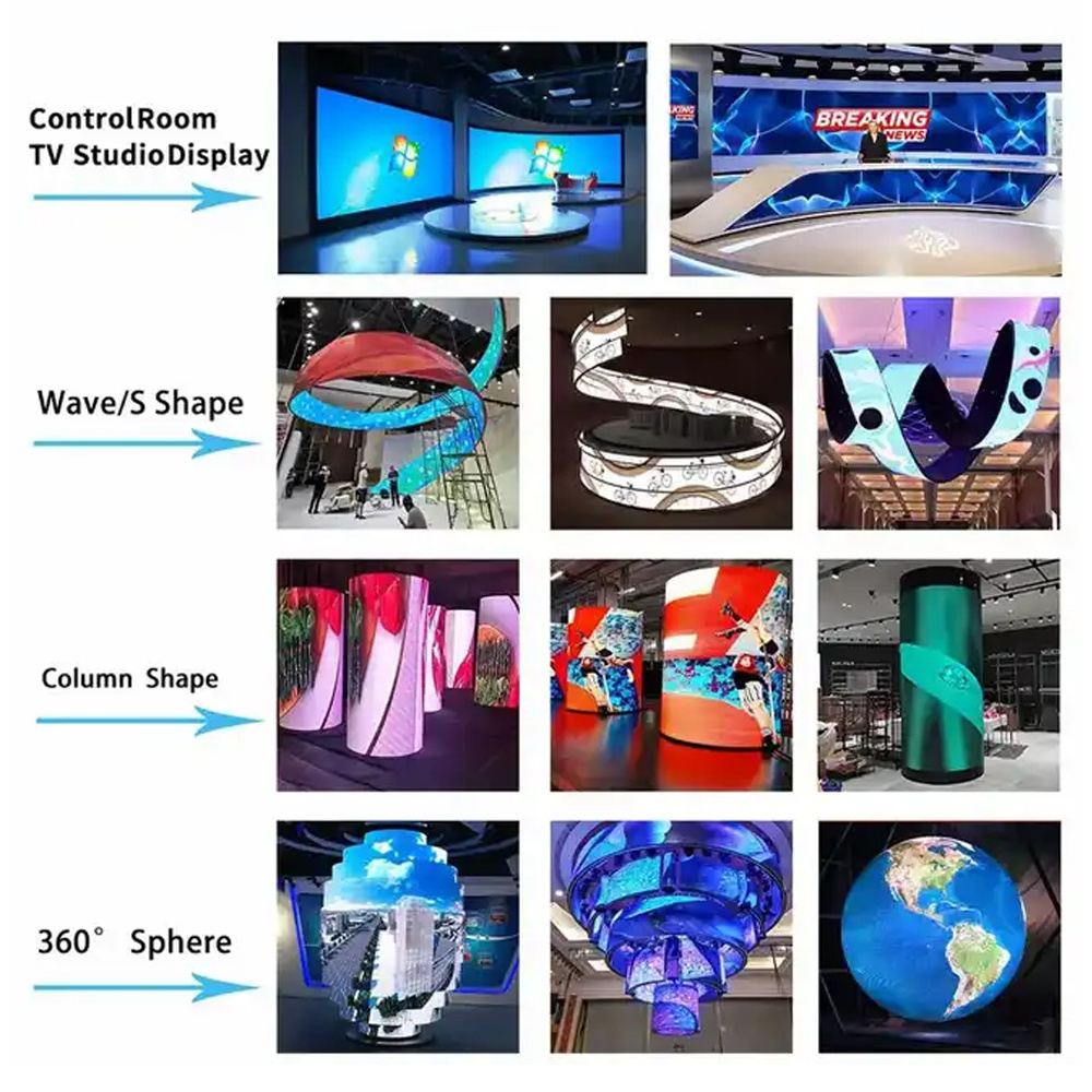 360 Degree 3D Round Led Video Screen Display Full Color Indoor Outdoor P2.5 Sphere Led Wall Display Ball Shape Spherical Panel