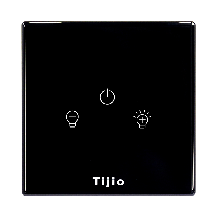 no neutral 3 gang 3 way black tuya wifi  zigbee wall led touch uk dimmer switch smart light switch