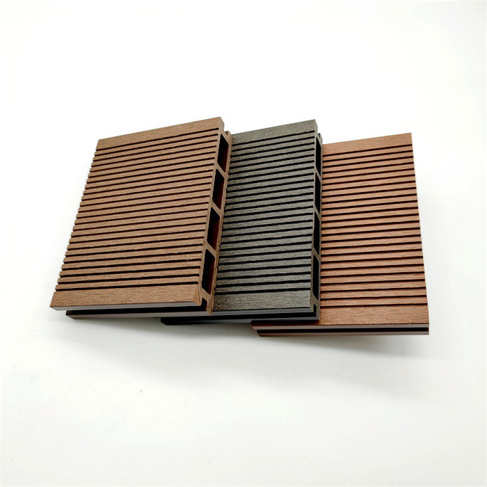 Cheap price extruded plastic composite decking white color