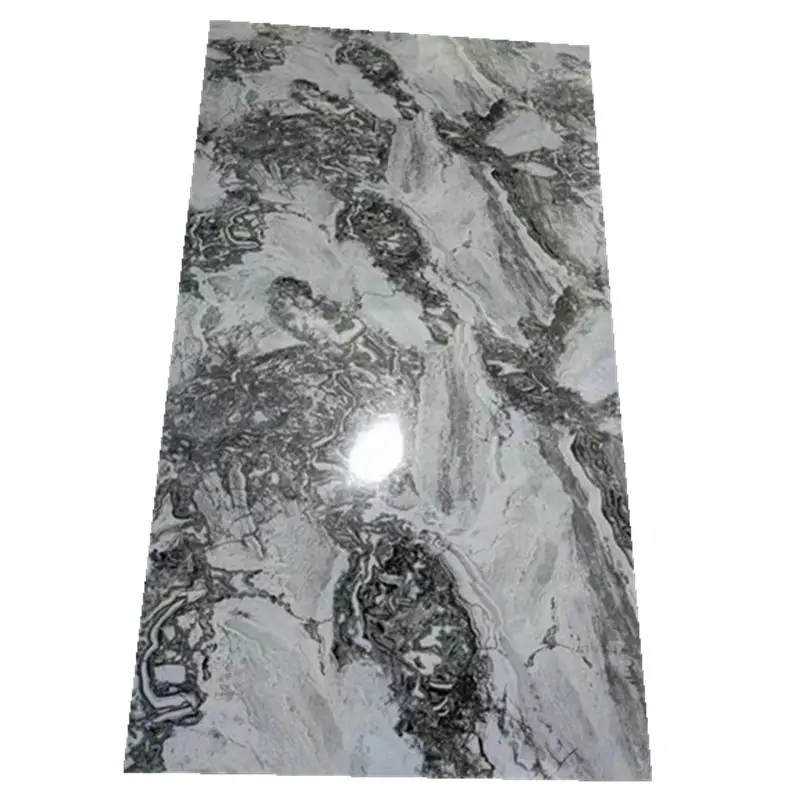 Europe Hot Sale Waterproof Grey PVC Wall Panel Marble LookFor Shower Wall Panel & Bathroom Wall Cladding Interior Deco